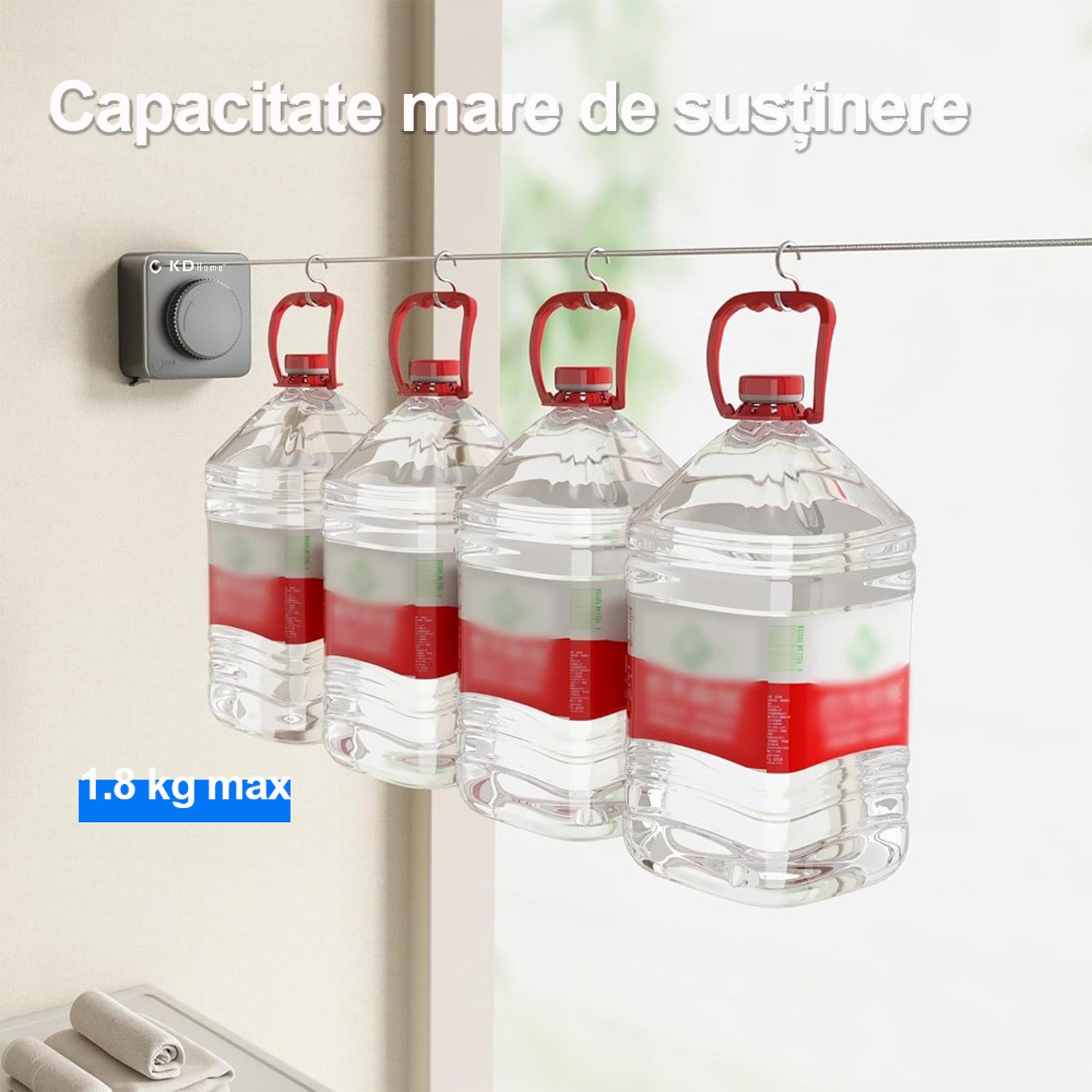 Sarma Pentru Uscare Rufe Retractabila KD Home FlexiCord Sarma Pentru Uscare Rufe Retractabila KD Home FlexiCord